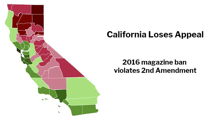 California Loses Appeal: 2016 Magazine Ban Violates 2nd Amendment