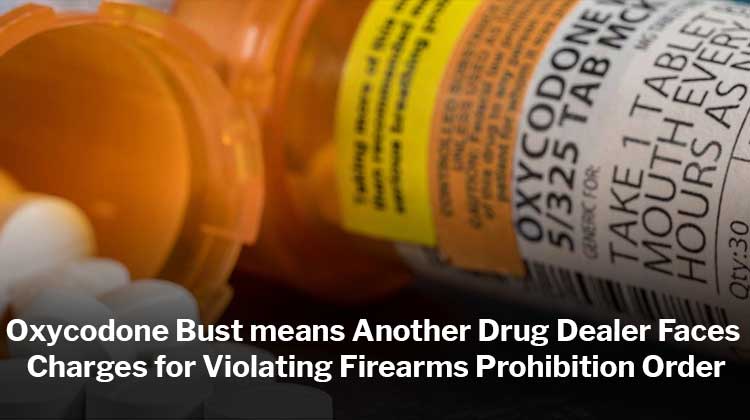 Oxycodone Bust means Another Drug Dealer Faces Charges for Violating Firearms Prohibition Order