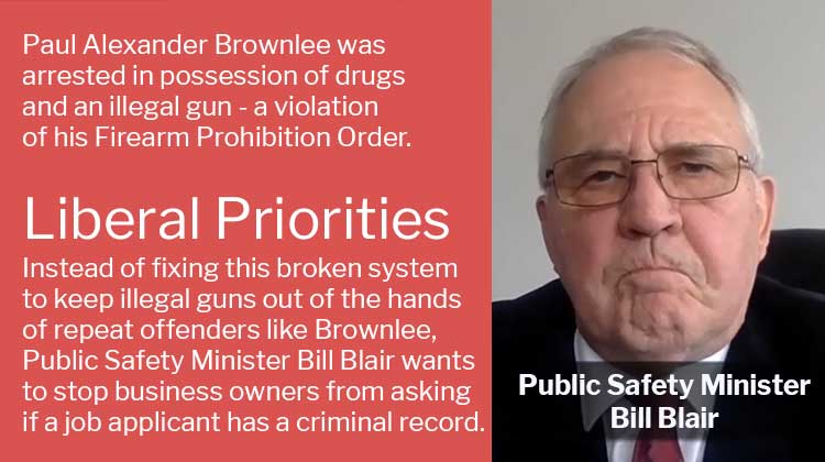 Ontario Drug Dealer Paul Alexander Brownlee Violates Firearm Prohibition Order