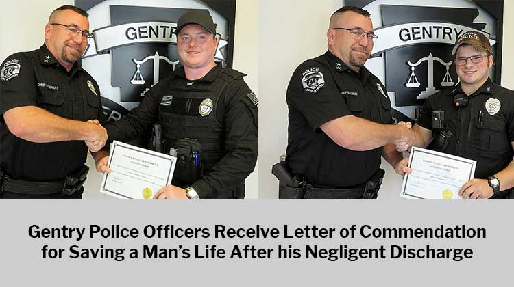 Negligent Discharge: Gentry Police Officers Save Man's Life